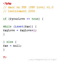 Amor en PHP